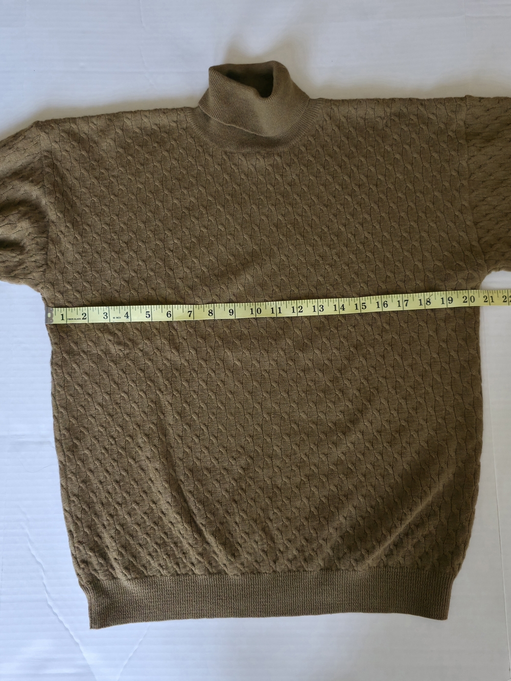 Barry Bricken 100% Merino Brown Turtleneck Men's Sweater Pullover Fall Old Money - Picture 5 of 7